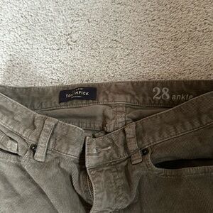 J crew toothpick ankle corduroy pants